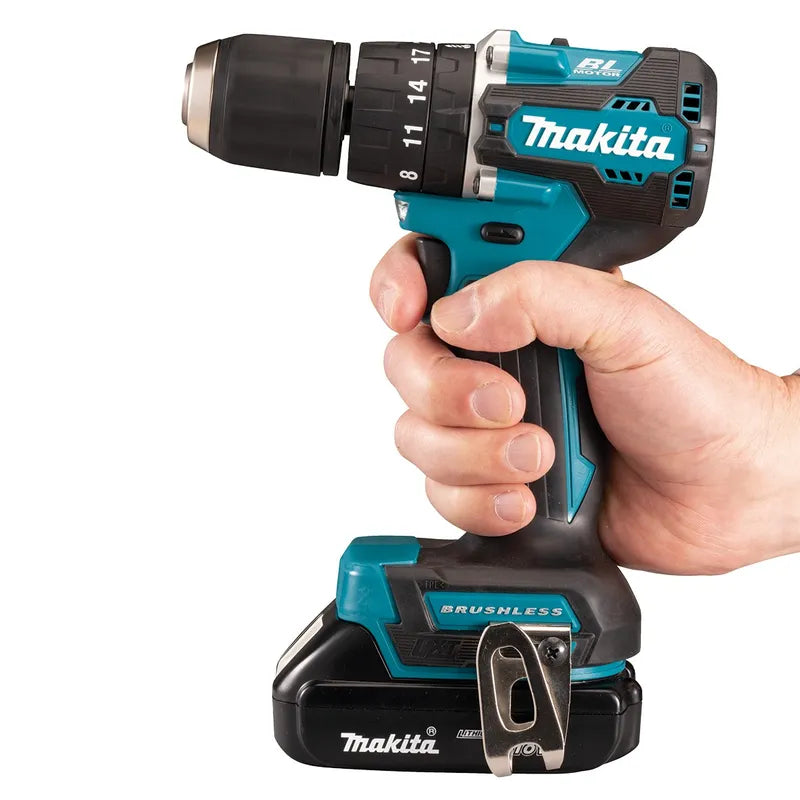 Taladro Percutor 18v Brushless Makita Dhp487 + 2 Baterias