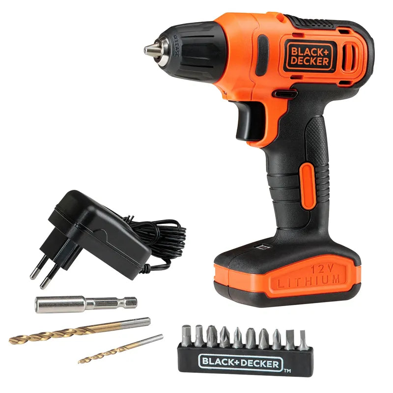 Taladro Inalámbrico 12V + 13 Accesorios BLACK+DECKER