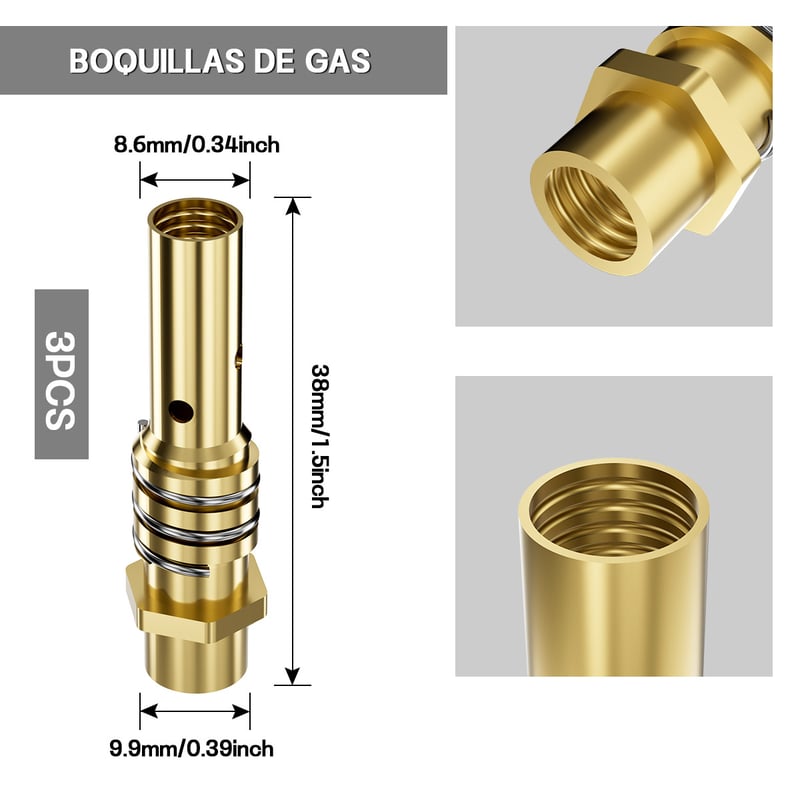 25pcs Punta Boquilla 1.0 Contacto Soldadura Para 15ak